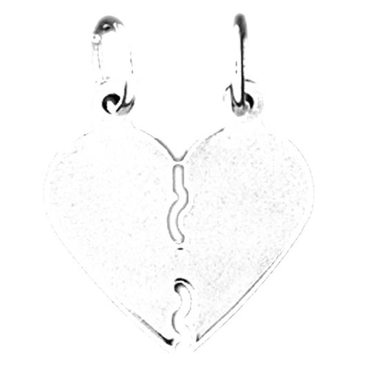 Sterling Silver Handcut Heart Pendant