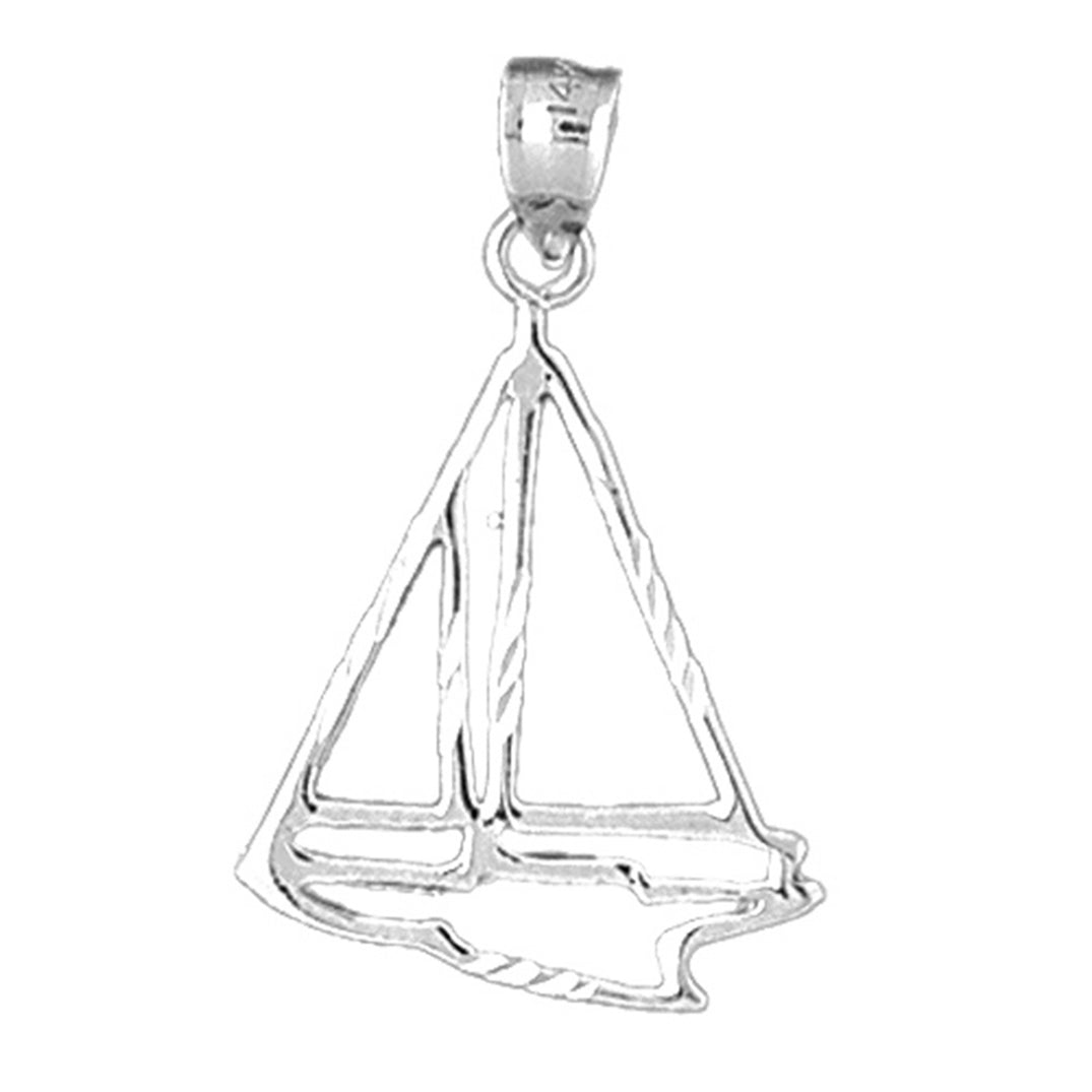 Sterling Silver Sailboat Pendant