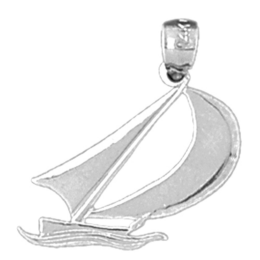 Sterling Silver Sailboat Pendant