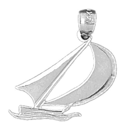 Sterling Silver Sailboat Pendant