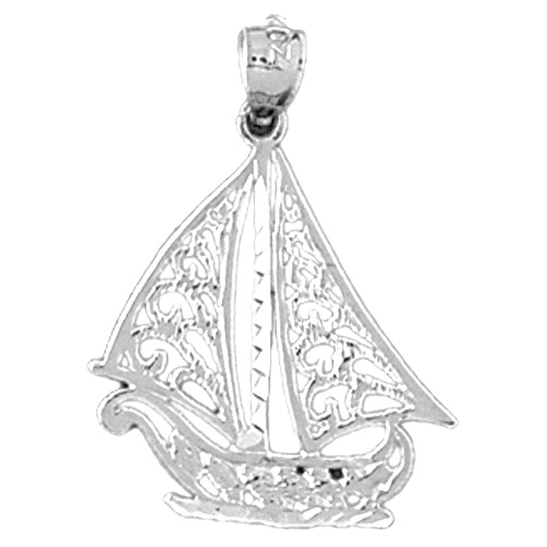 Sterling Silver Sailboat Pendant