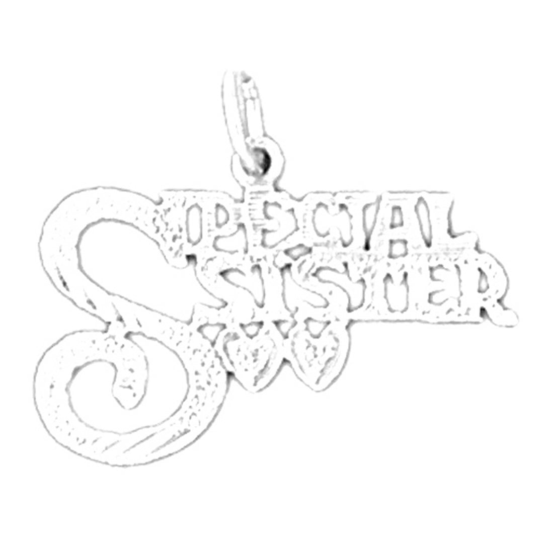 Sterling Silver Special Sister Pendant