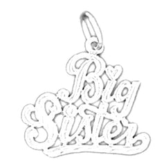 Sterling Silver Big Sister Pendant