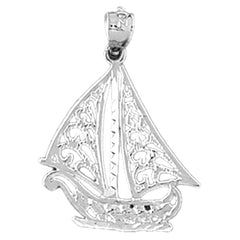 Sterling Silver Sailboat Pendant