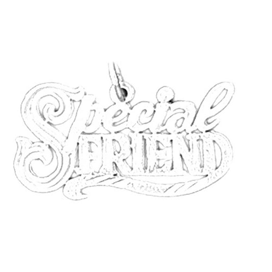 Sterling Silver Special Friend Pendant