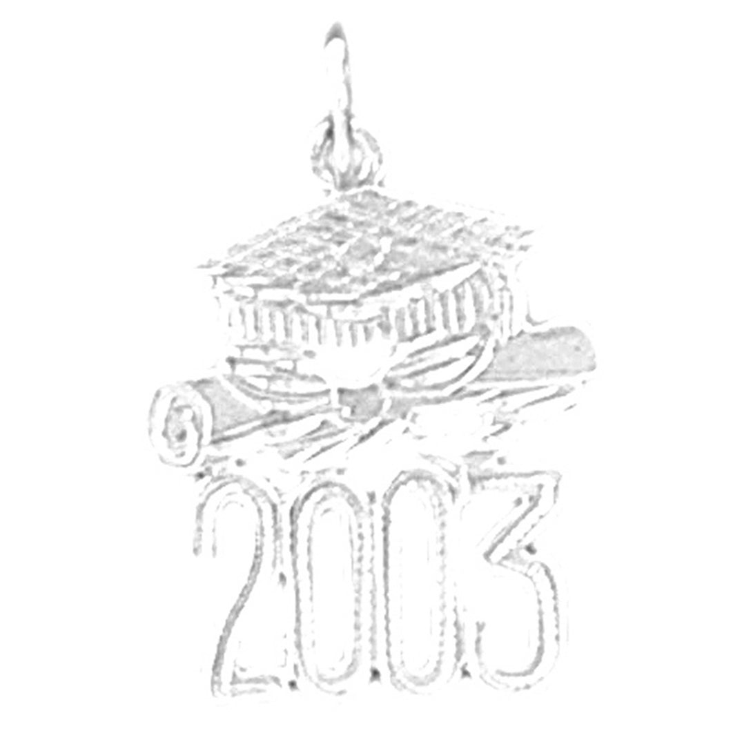 Sterling Silver Grad 2003 Pendant
