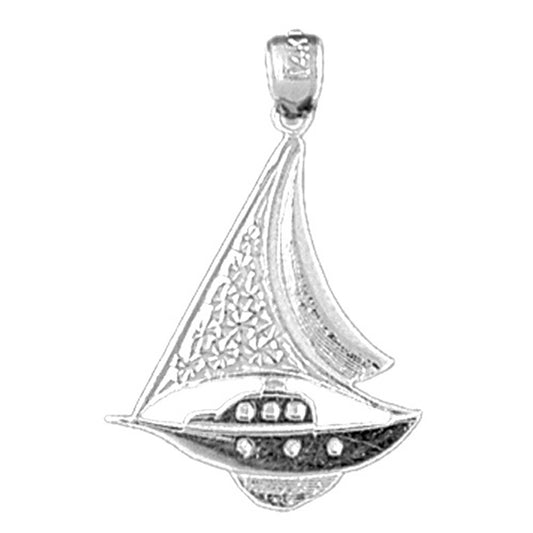 Sterling Silver Sailboat Pendant
