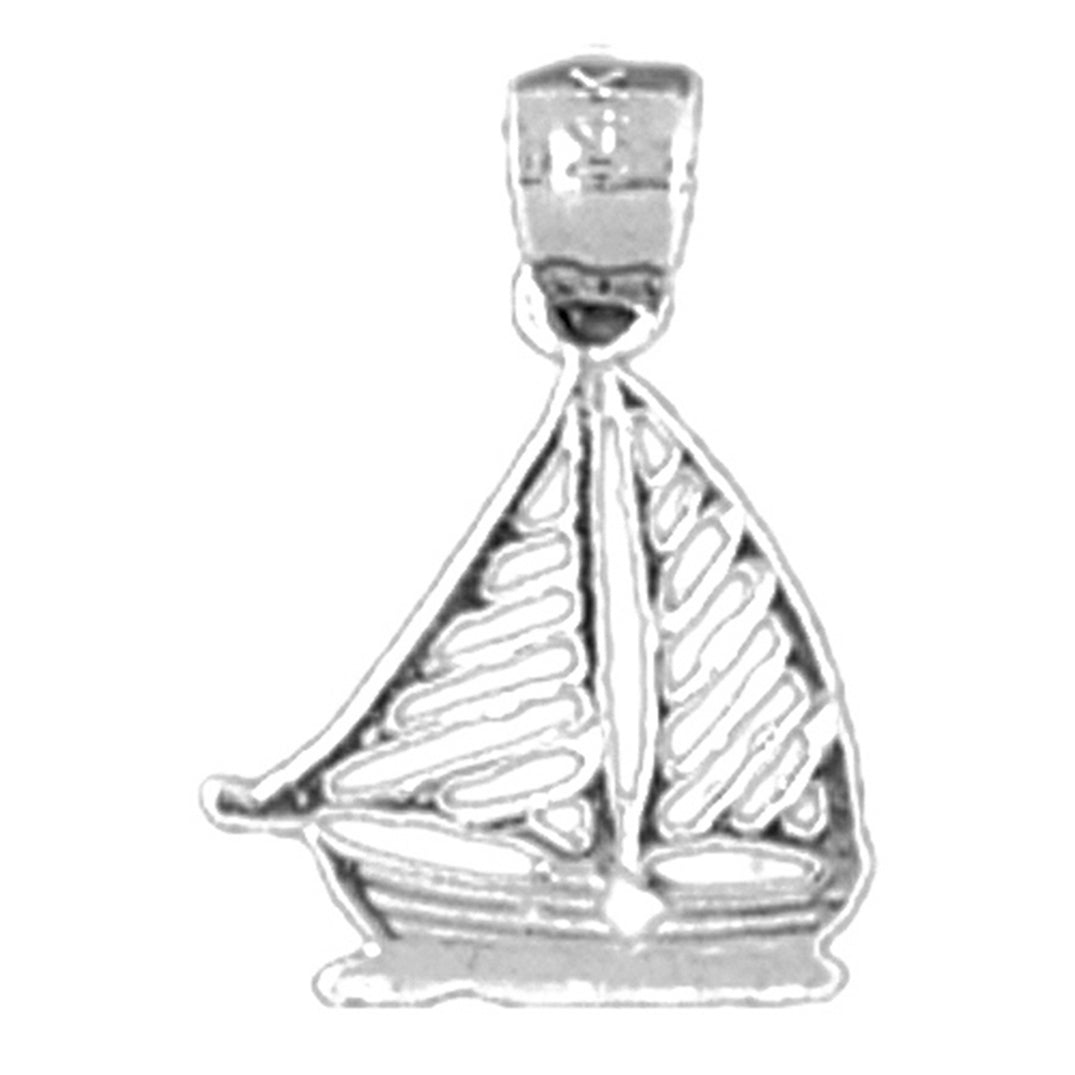 Sterling Silver Sailboat Pendant