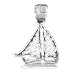 Sterling Silver Sailboat Pendant