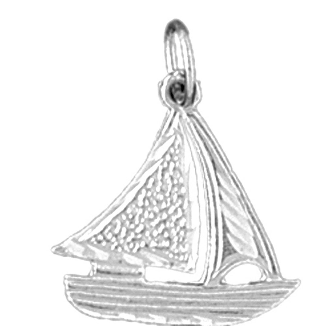 Sterling Silver Sailboat Pendant