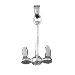 Sterling Silver Anchor Pendant