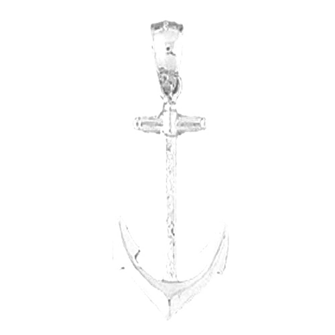 Sterling Silver Anchor Pendant