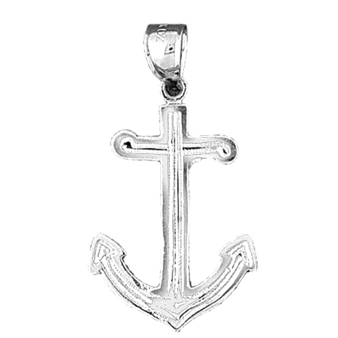 Sterling Silver Anchor Pendant