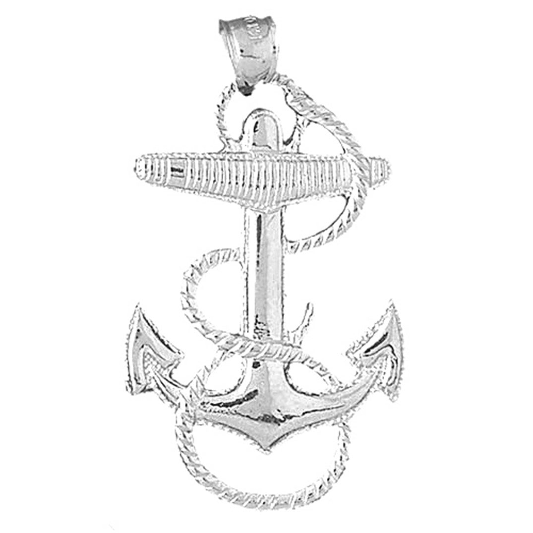 Sterling Silver Anchor Pendant