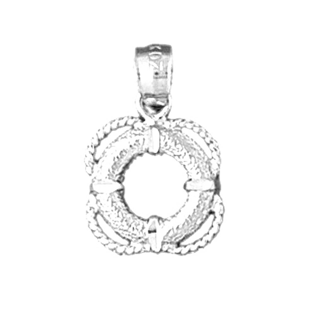 Sterling Silver Life Saver Pendant