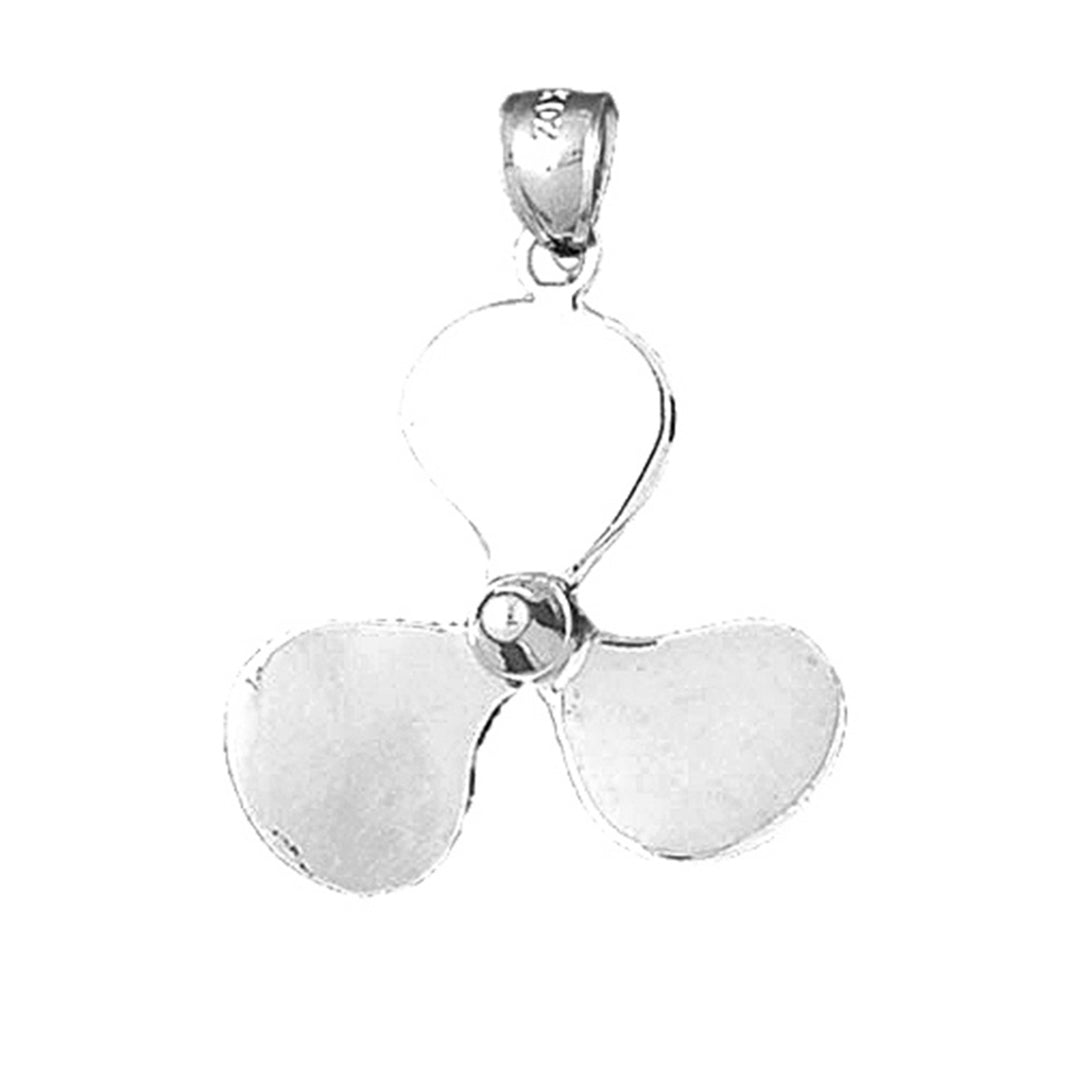 Sterling Silver Propeller Pendant