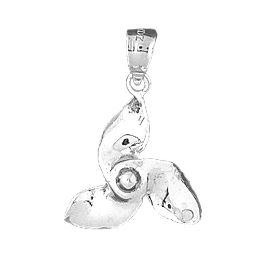 Sterling Silver Propeller Pendant