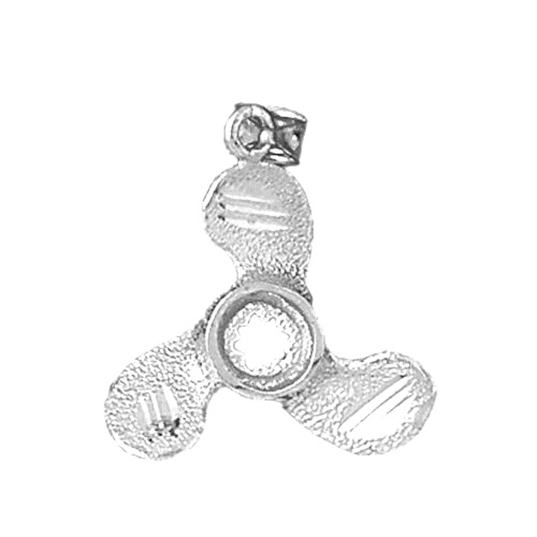 Sterling Silver Propeller Pendant