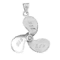 Sterling Silver Propeller Pendant