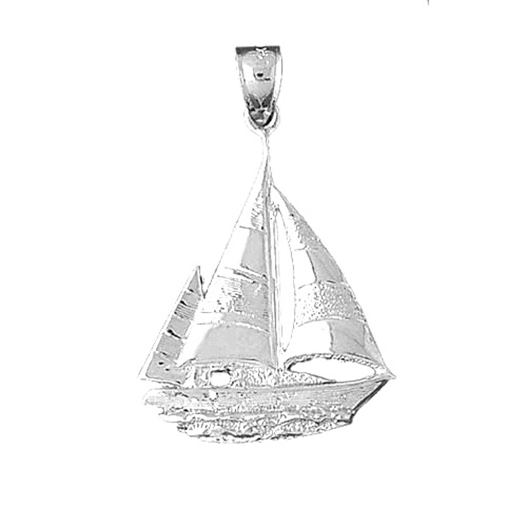Sterling Silver Sailboat Pendant
