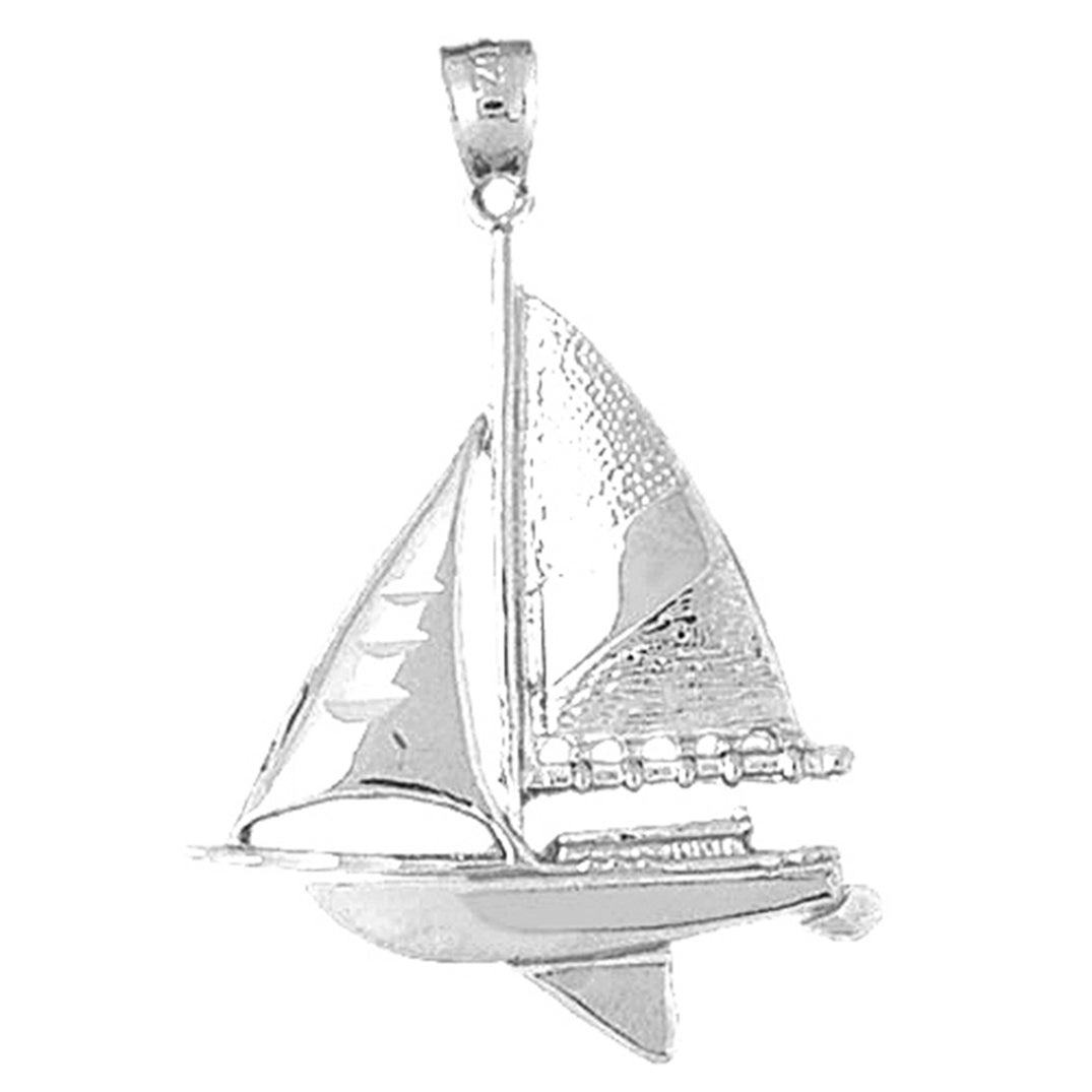 Sterling Silver Sailboat Pendant