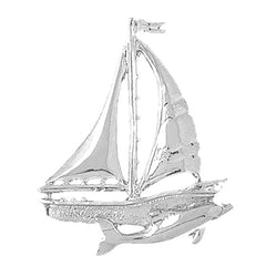 Sterling Silver Sailboat Pendant
