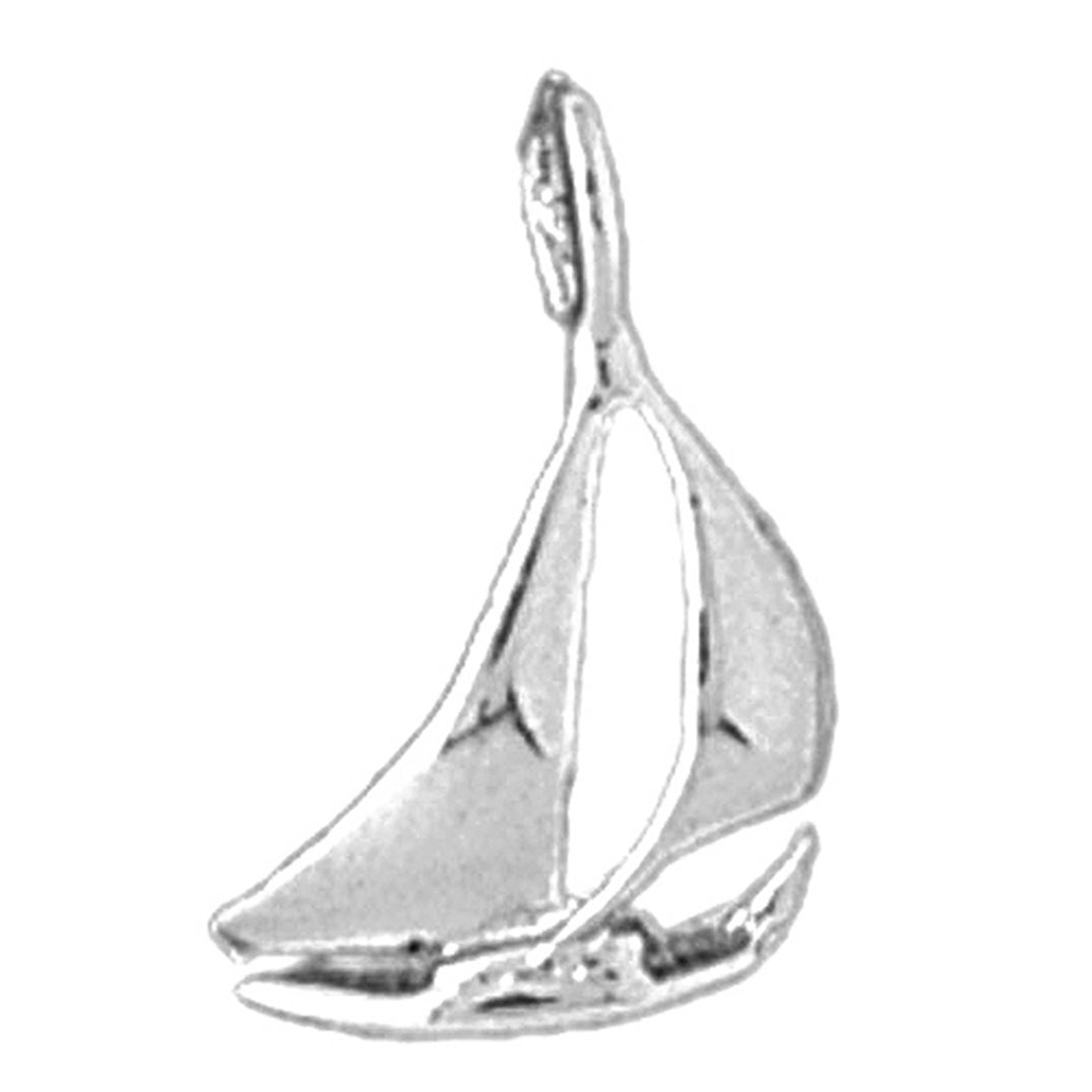 Sterling Silver Sailboat Pendant