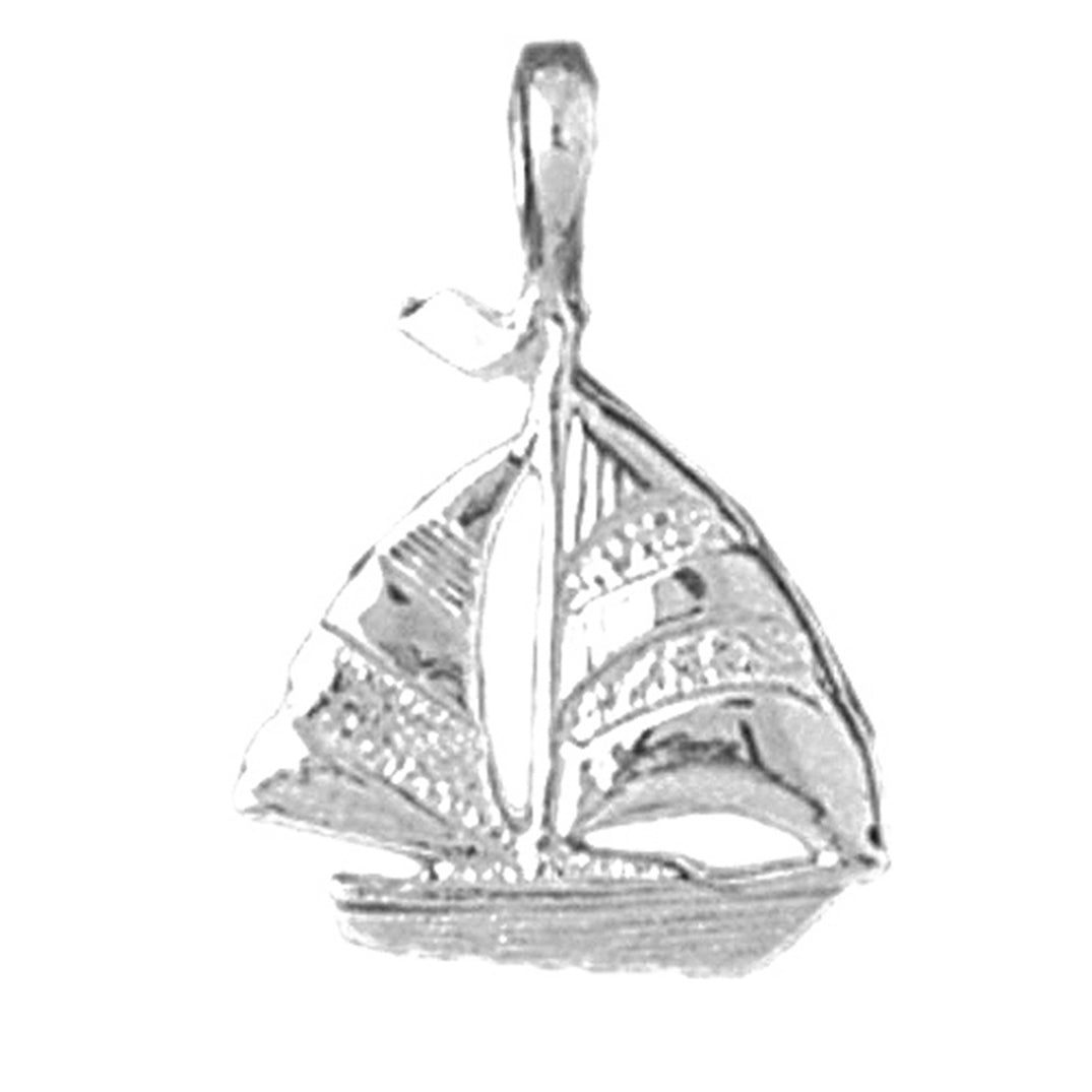 Sterling Silver Sailboat Pendant