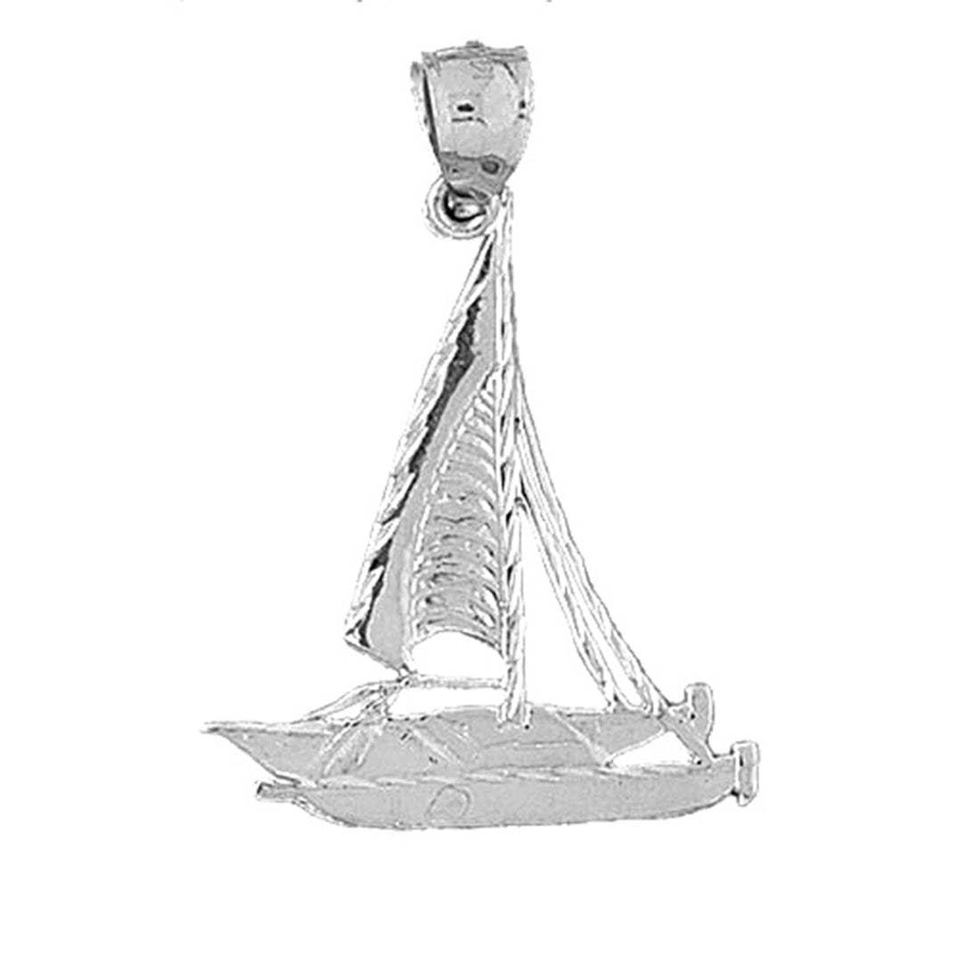 Sterling Silver Sailboat Pendant