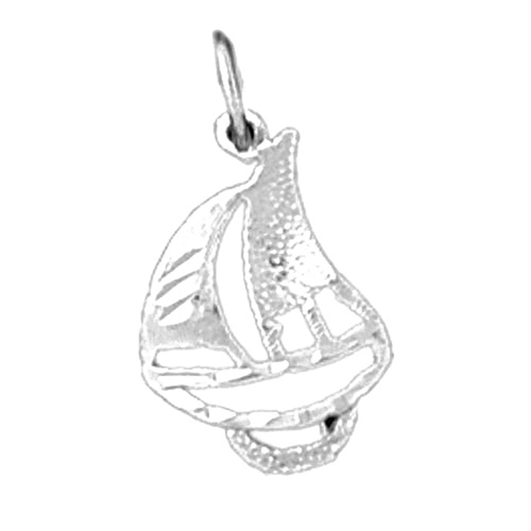 Sterling Silver Sailboat Pendant