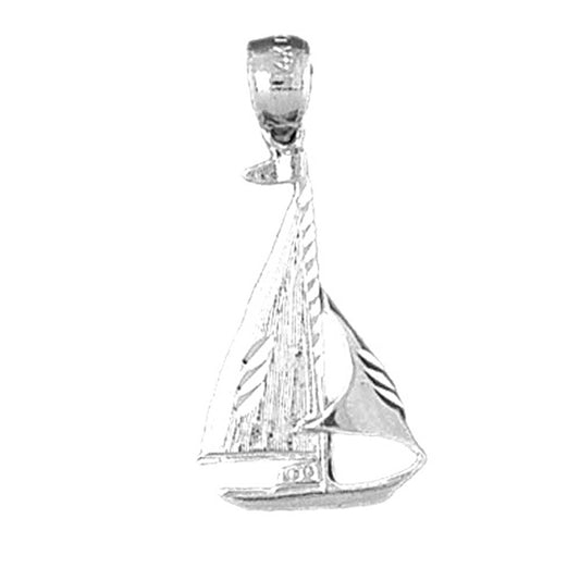 Sterling Silver Sailboat Pendant