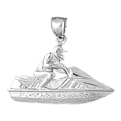 Sterling Silver Jet Ski Pendant