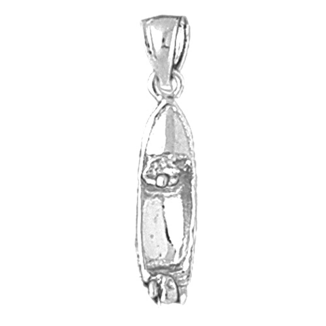 Sterling Silver Jet Ski 3D Pendant