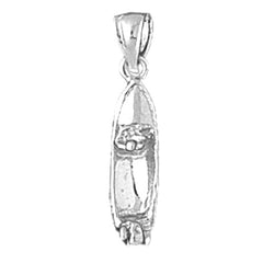 Sterling Silver Jet Ski 3D Pendant