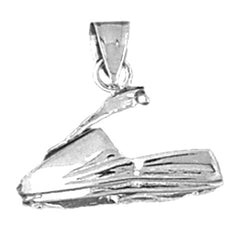 Sterling Silver Jet Ski 3D Pendant