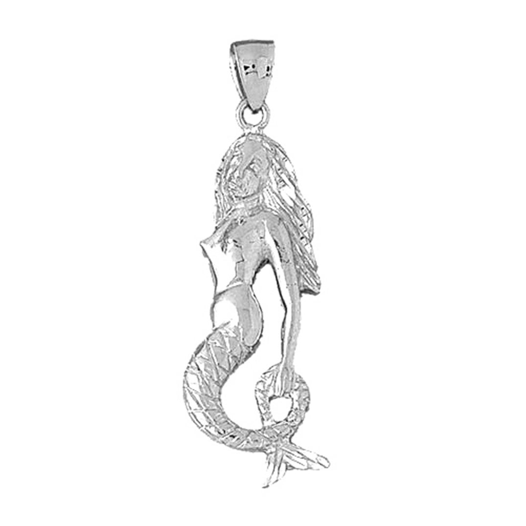 Sterling Silver Mermaid Pendant