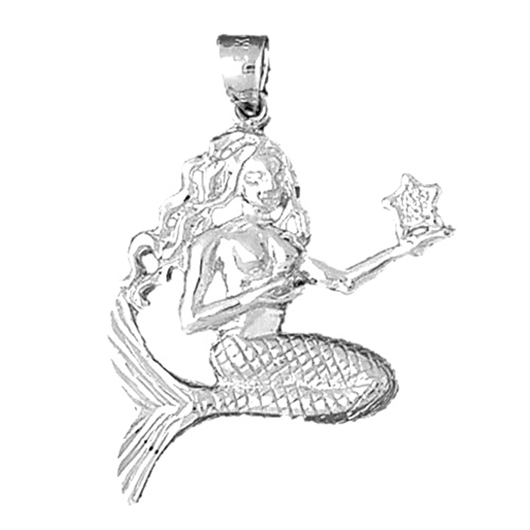 Sterling Silver Mermaid Pendant