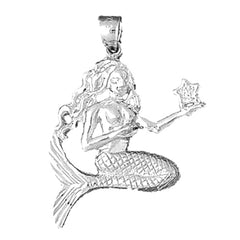 Sterling Silver Mermaid Pendant