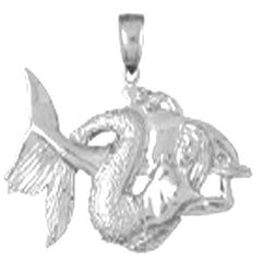 Sterling Silver Mermaid Pendant