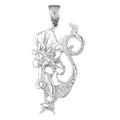 Sterling Silver Mermaid Pendant