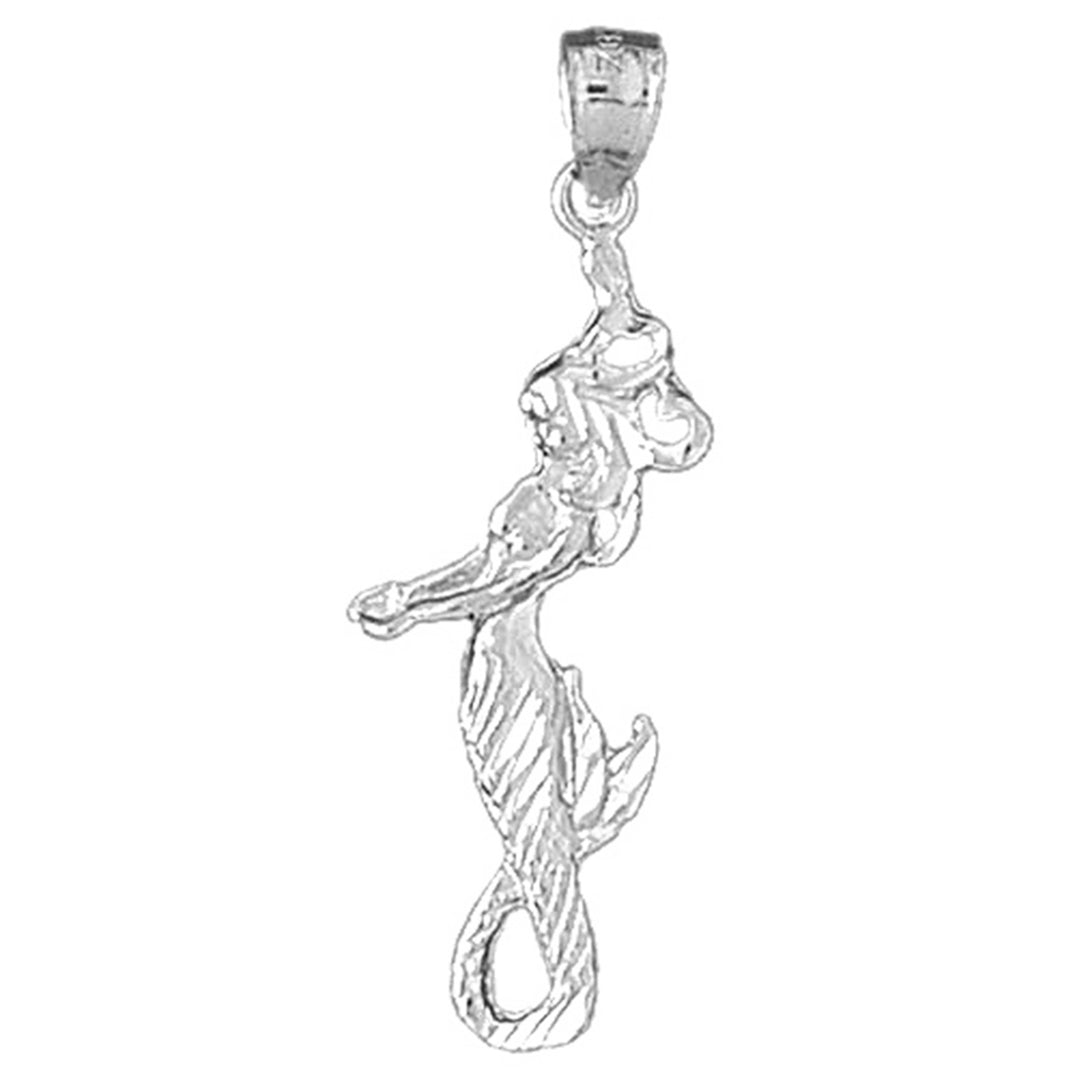 Sterling Silver Mermaid Pendant