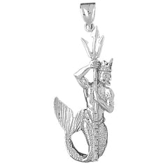 Sterling Silver Poseidon Pendant