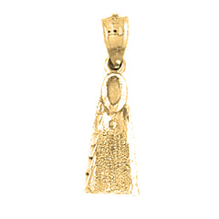 Yellow Gold-plated Silver Scuba Finn Pendant