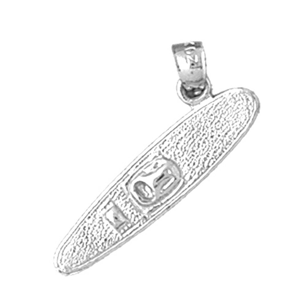 Sterling Silver Kayak Pendant