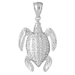 Sterling Silver Turtle Pendant