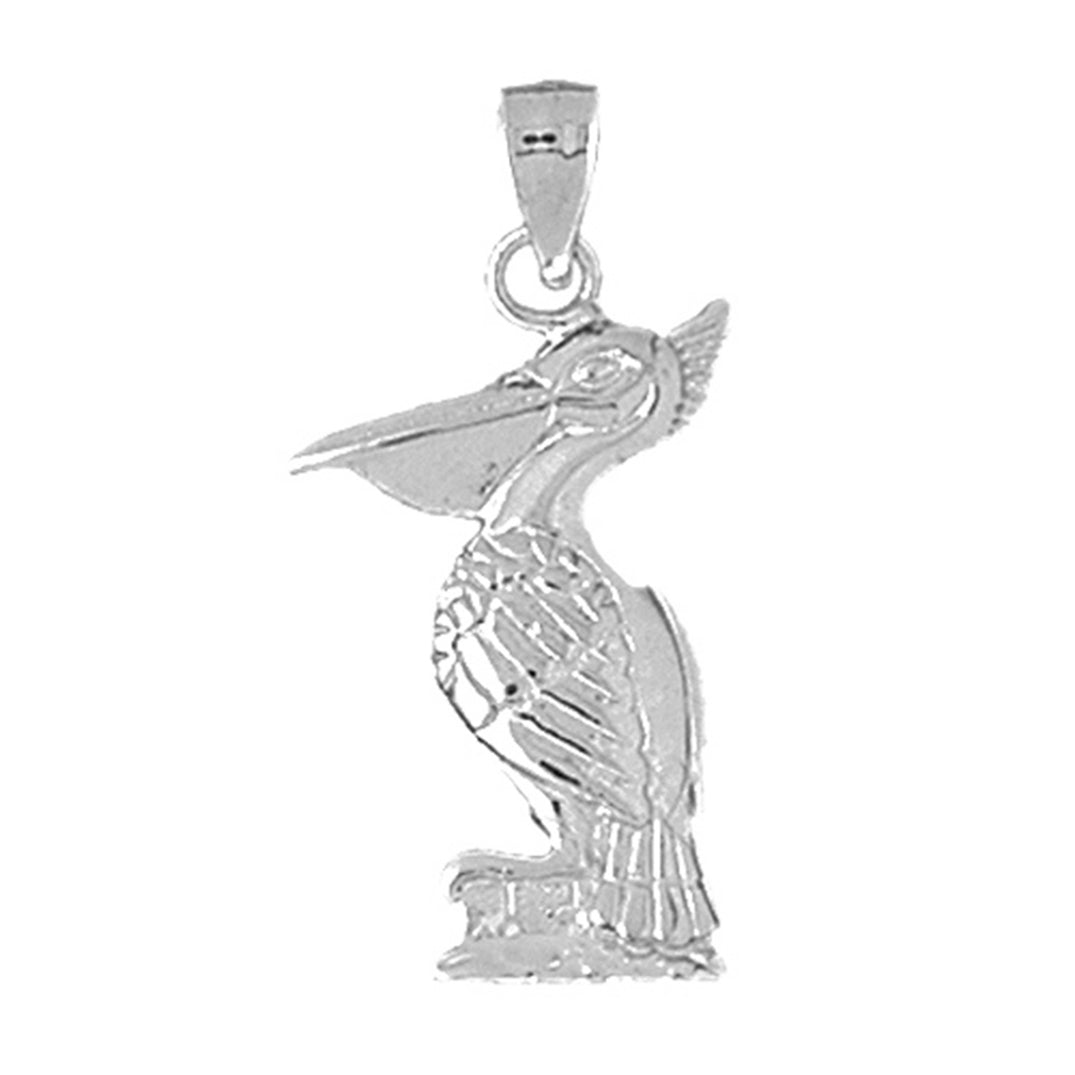 Sterling Silver Pelican Pendant