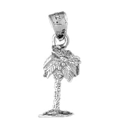 Sterling Silver Palm Tree Pendant