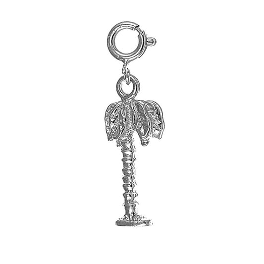 Sterling Silver Palm Tree Pendant