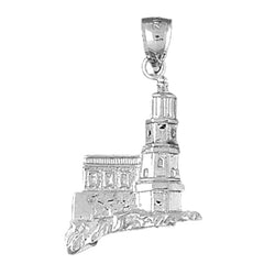 Sterling Silver Split Rock Pendant