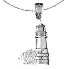 Sterling Silver Marshall Point Pendant (Rhodium or Yellow Gold-plated)